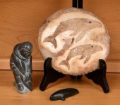 Three vintage Inuit carvings,