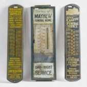 THREE VINTAGE METAL ADVERTISIN