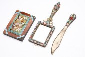 THREE VINTAGE MICRO MOSAIC ART