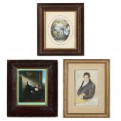THREE VINTAGE MINIATURE PRINTS
