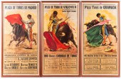 THREE VINTAGE SPANISH BULLFIGH
