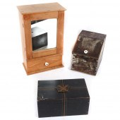 THREE VINTAGE STORAGE CONTAINE