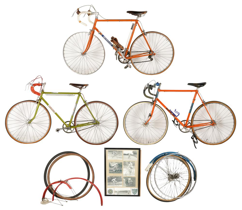 THREE VINTAGE TOURING BIKESthe
