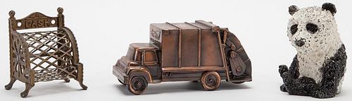 THREE VINTAGE TOY BANKSThree