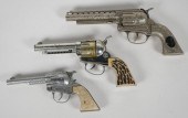 THREE VINTAGE TOY REVOLVER CAP