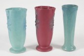 THREE VINTAGE VAN BRIGGLE VASE