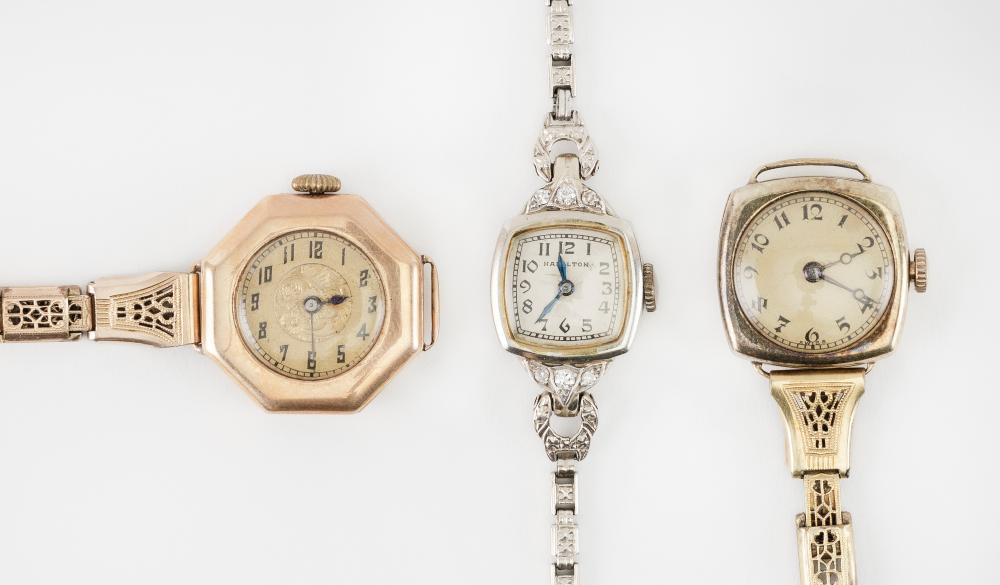 THREE VINTAGE WATCHESTHREE