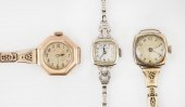 THREE VINTAGE WATCHESTHREE VIN