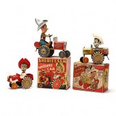 THREE VINTAGE WIND UP CRAZY CA
