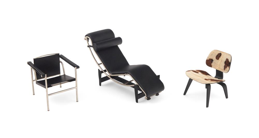 THREE VITRA DESIGN MUSEUM MINIATURE