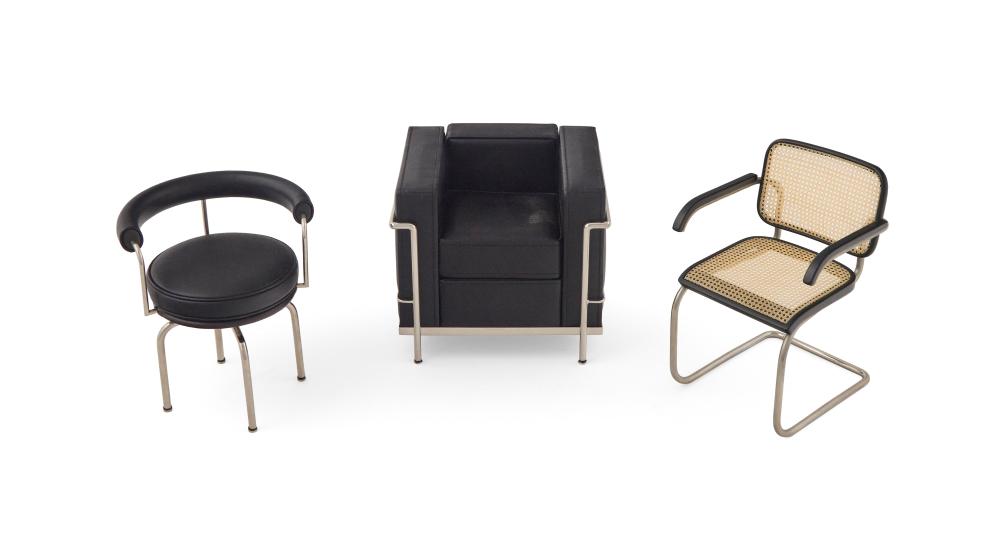THREE VITRA DESIGN MUSEUM MINIATURE