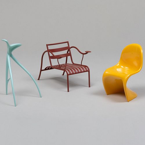 THREE VITRA MINIATURE