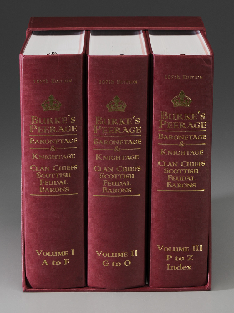 Three Volumes [Burke's Peerage]