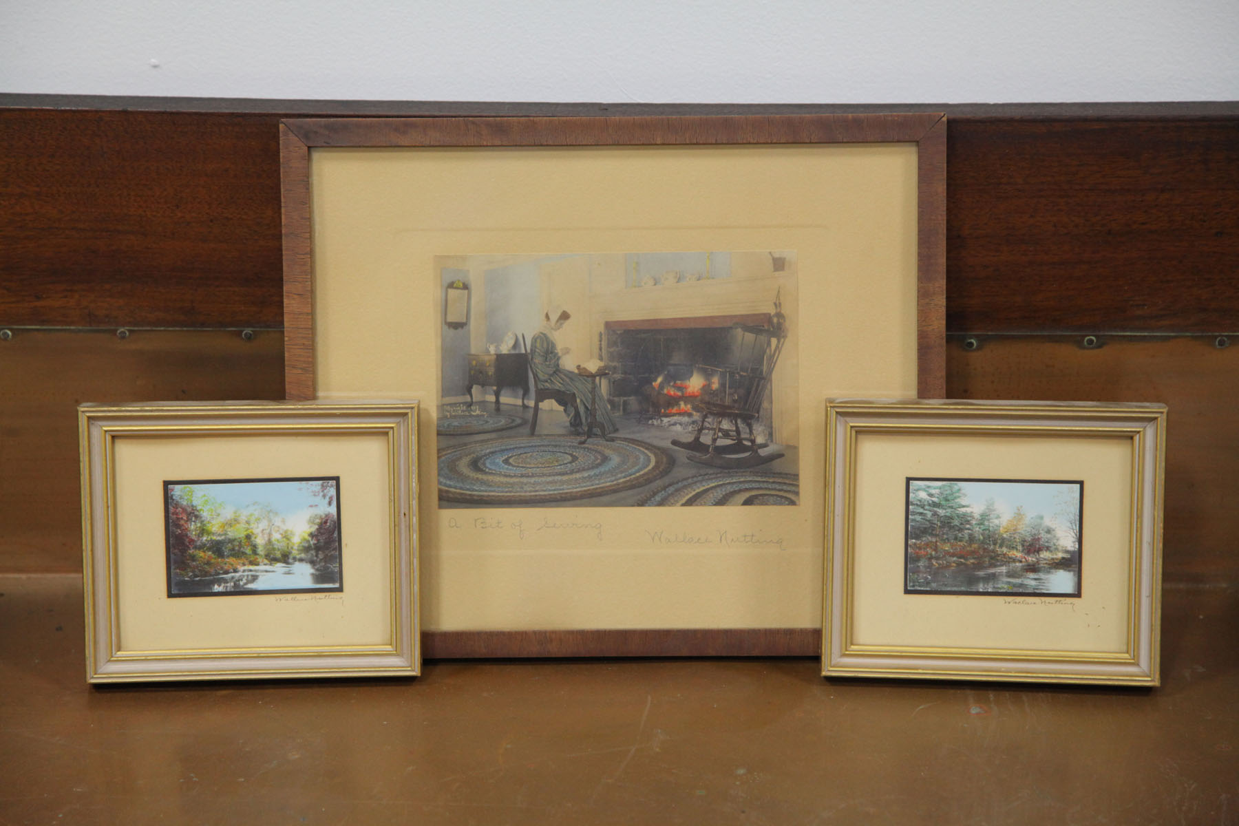THREE WALLACE NUTTING PRINTS. 