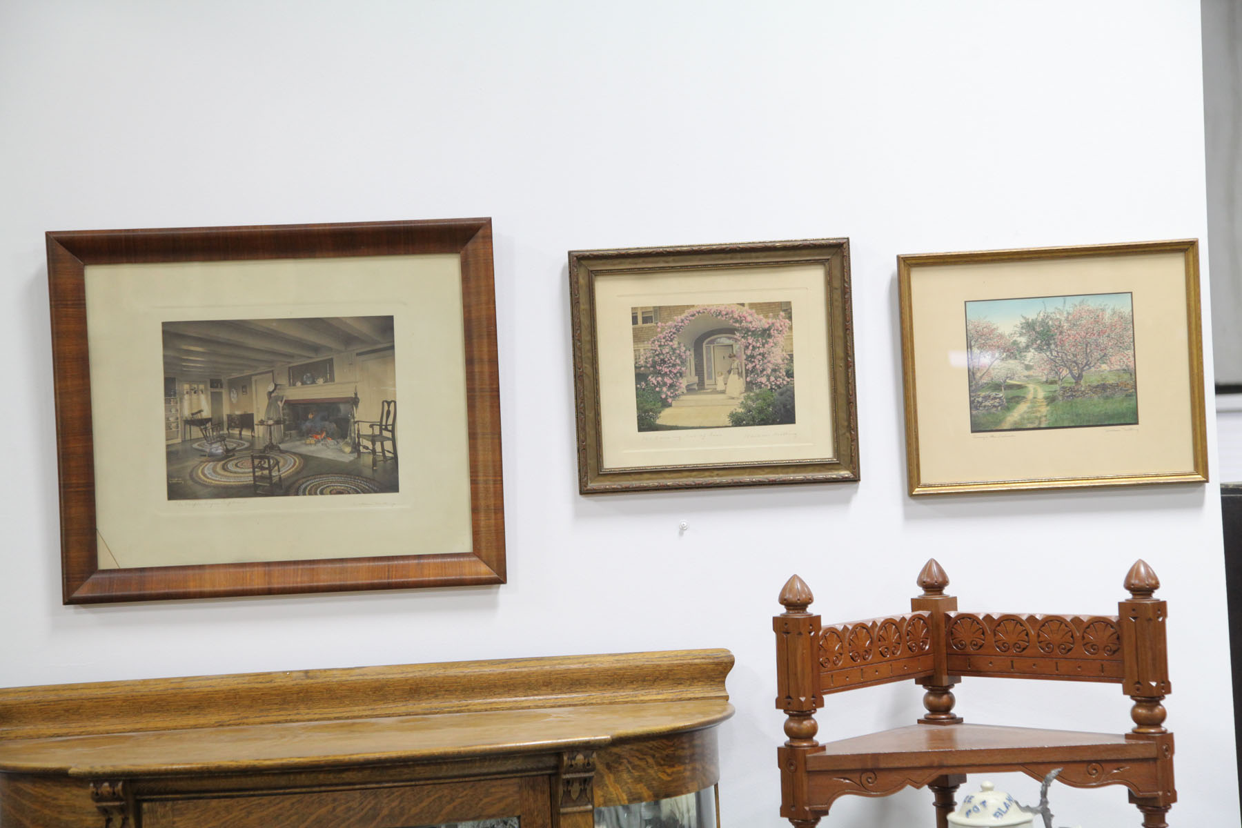 THREE WALLACE NUTTING PRINTS. 