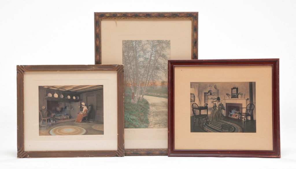 THREE WALLACE NUTTING PRINTS.