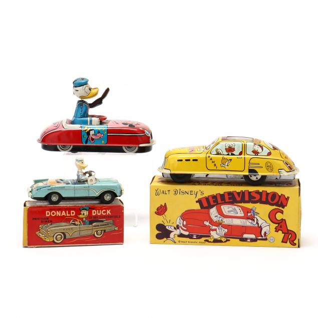 THREE WALT DISNEY CARS WITH