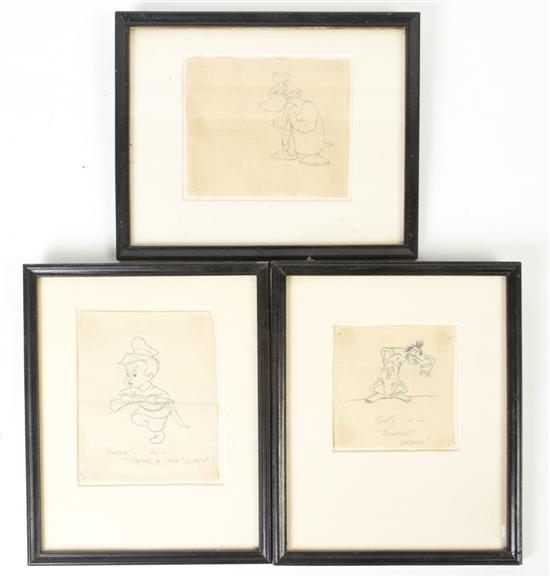 * Three Walt Disney Cartoon
