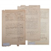 THREE WAR OF 1812 SOLDIERS' DI