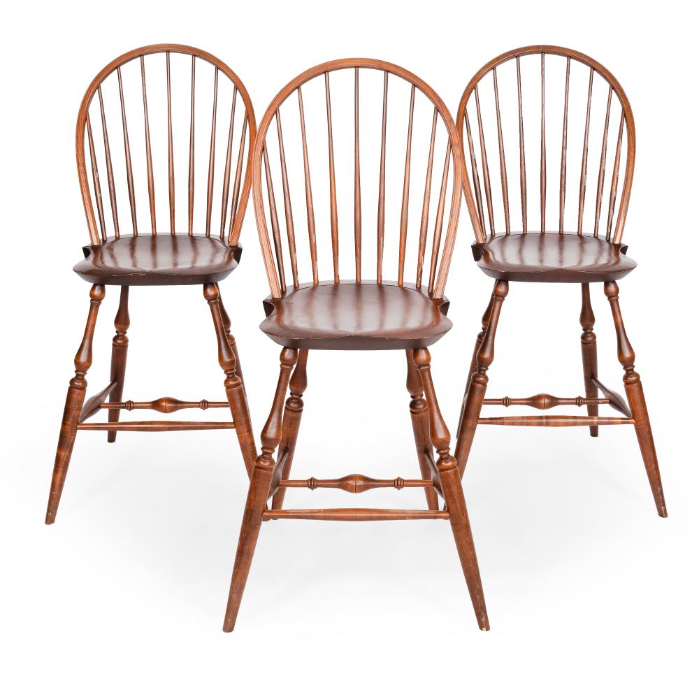 THREE WARREN CHAIR WORKS WINDSOR