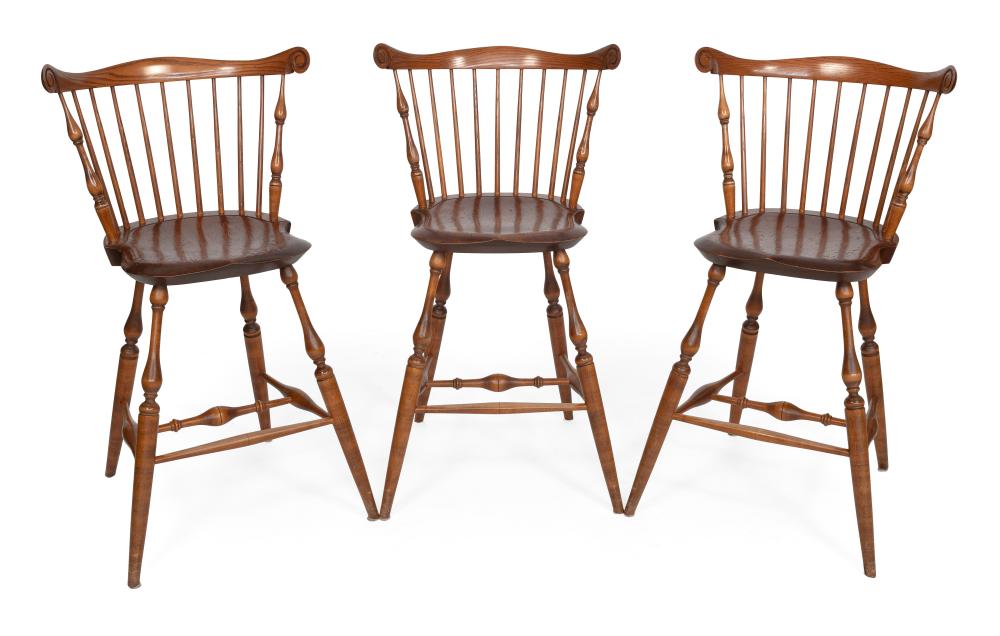 THREE WARREN CHAIR WORKS WINDSOR