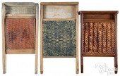 THREE WASHBOARDS, 19TH C., BEN