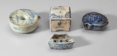 Three water droppers, one brush