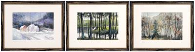 Three watercolors, Gaunt (R. Hugh