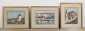THREE WATERCOLORS OF GREECE SI
