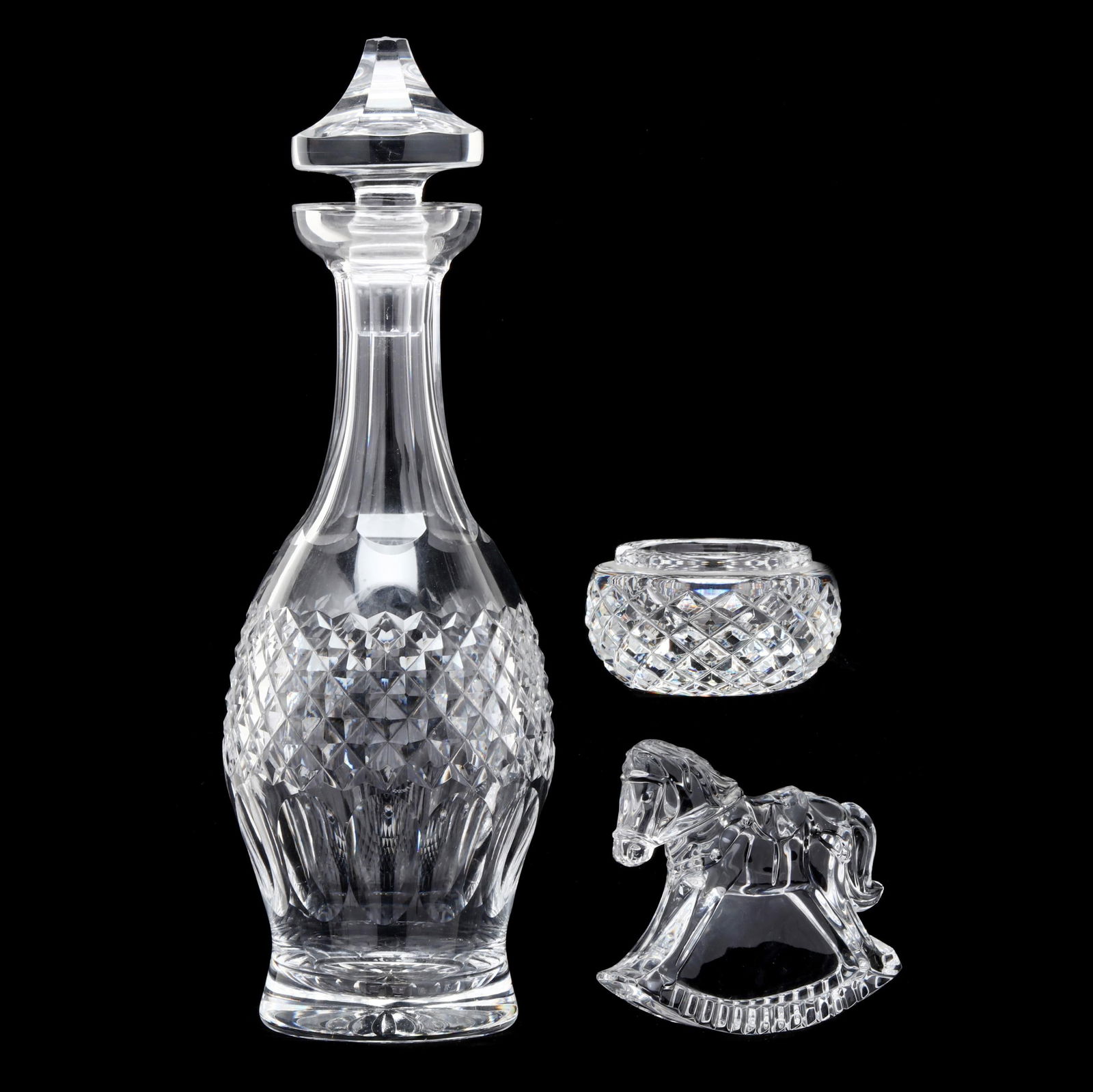 THREE WATERFORD CRYSTAL