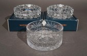 THREE WATERFORD CRYSTAL BOTTLE
