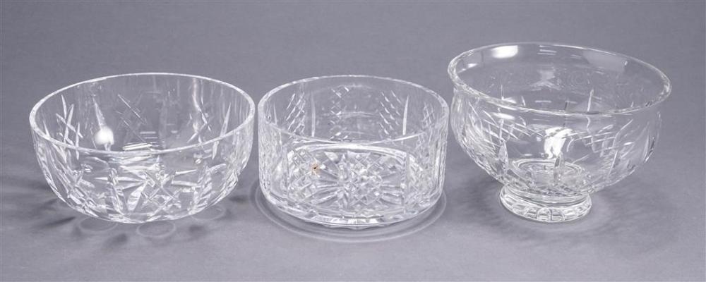 THREE WATERFORD CRYSTAL