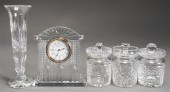 THREE WATERFORD CRYSTAL JAM JA