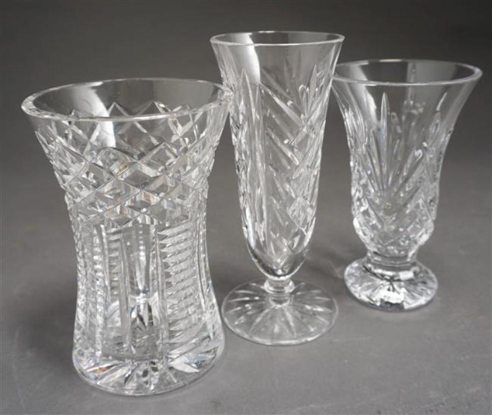 THREE WATERFORD CRYSTAL