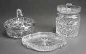 THREE WATERFORD CUT CRYSTAL TA
