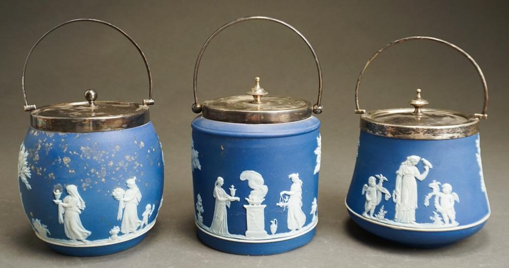 THREE WEDGWOOD JASPERWARE