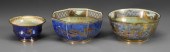 Three Wedgwood lustre bowls, a
