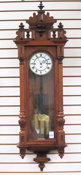THREE-WEIGHT WALL CLOCK