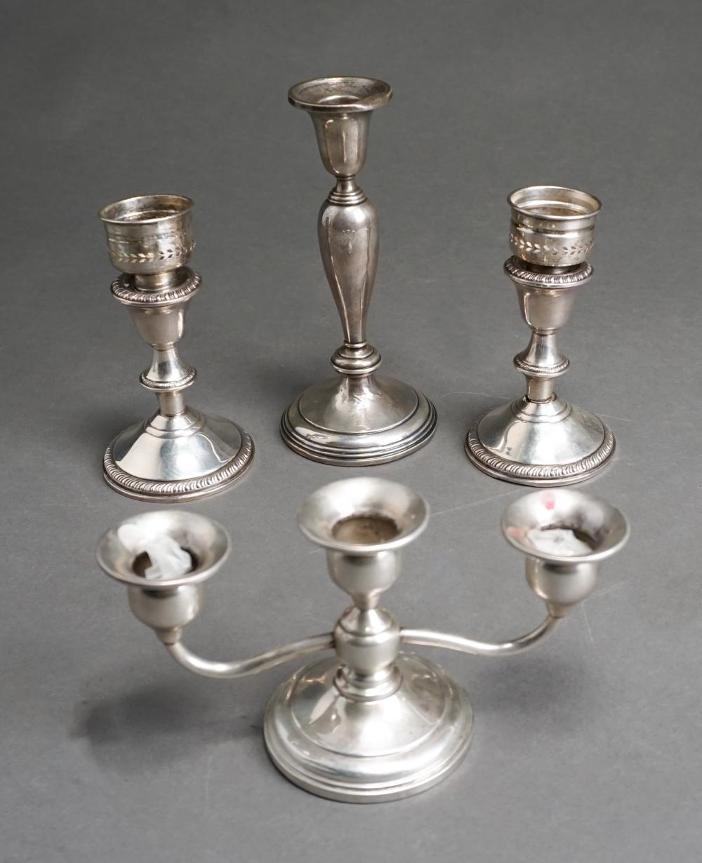 THREE WEIGHTED STERLING SILVER