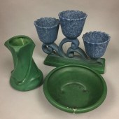 THREE WELLER ART POTTERY PIECE