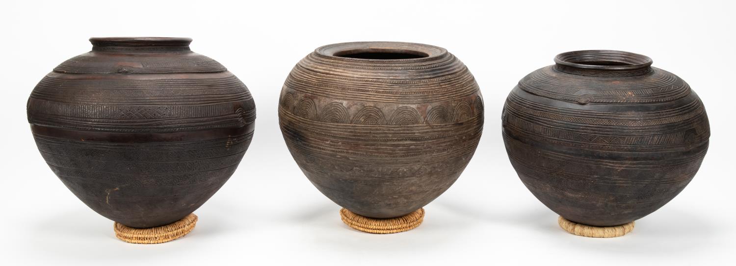 THREE WEST AFRICAN POTTERY