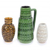THREE WEST GERMANY MCM POTTERY