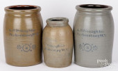 THREE WEST VIRGINIA STONEWARE