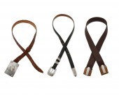 THREE WESTERN-STYLE BELTSThree