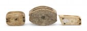 THREE WHALEBONE OR WHALE IVORY