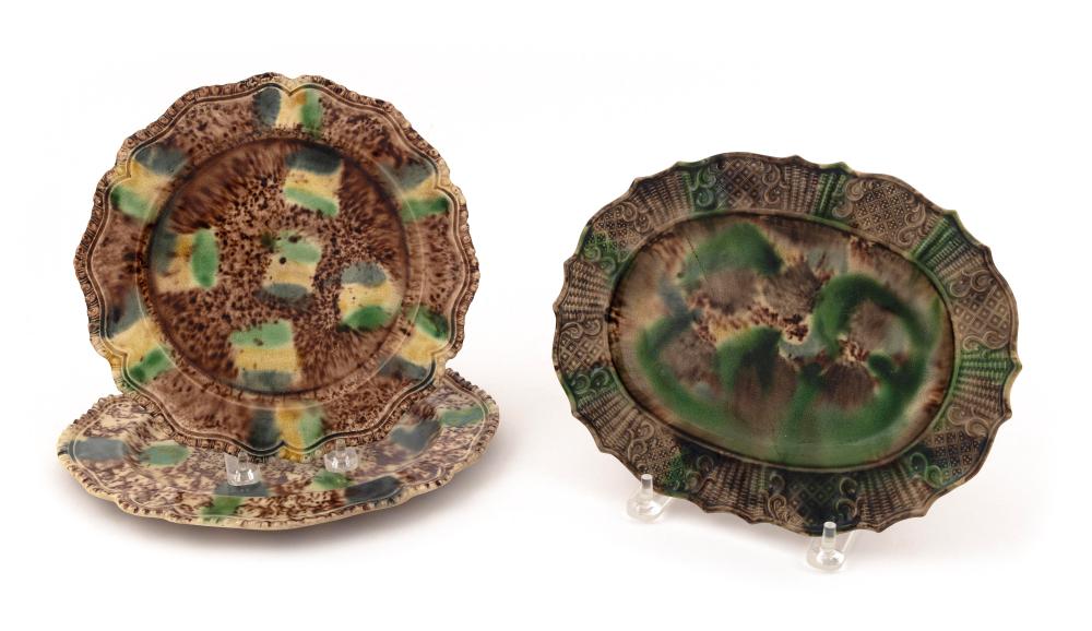 THREE WHIELDON CERAMIC PLATES