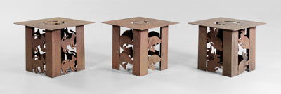 Three Whimsical Iron Tabl