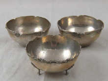 Three white metal (tests silver)