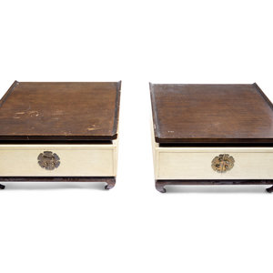 Three Widdicomb Style Lacquered and