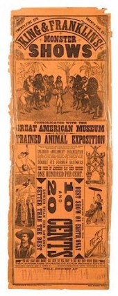 THREE WILD WEST SHOW BROADSIDE